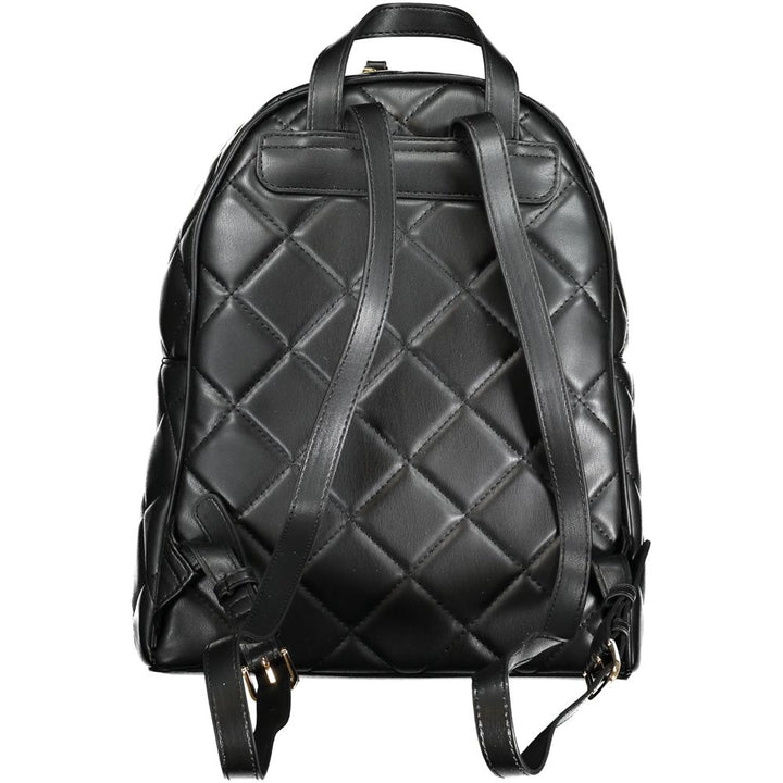 Mario Valentino Black Polyurethane Women Backpack