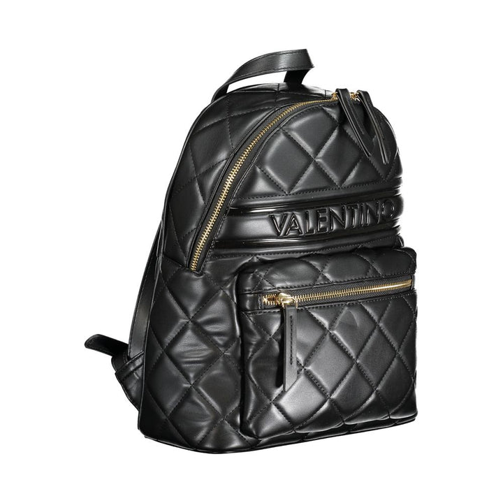 Mario Valentino Black Polyurethane Women Backpack
