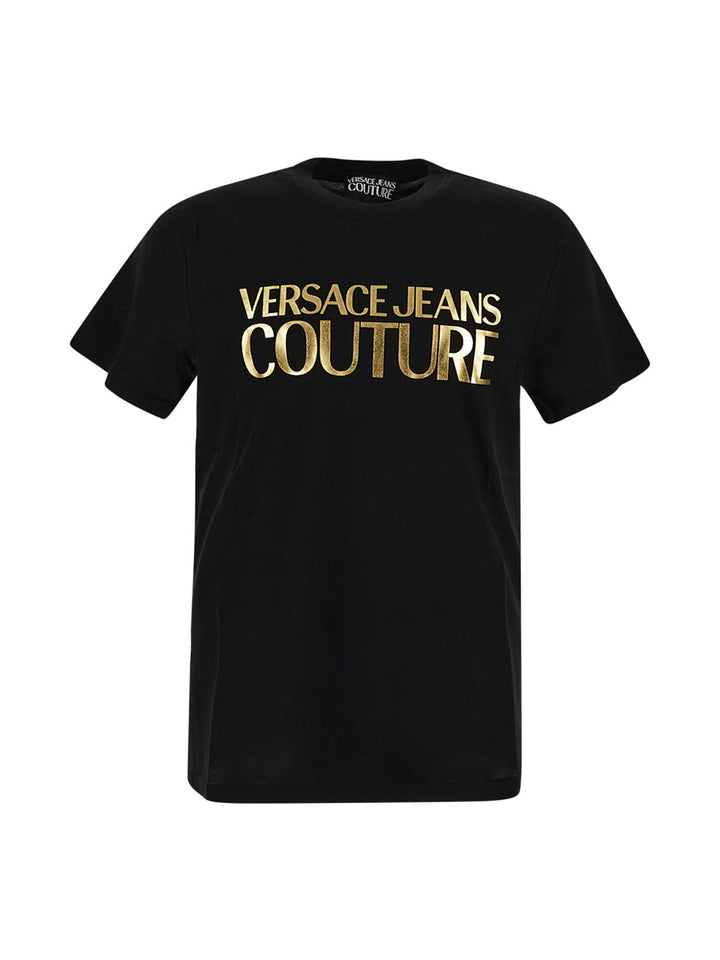 Versace Logo-Print Cotton T-Shirt