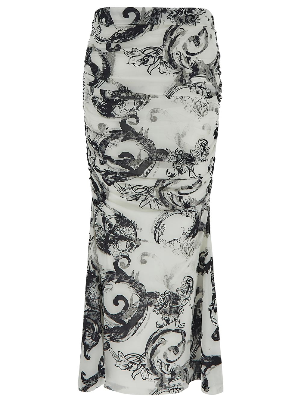 Versace Watercolor Couture Long Skirt