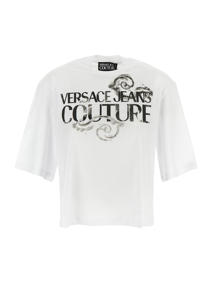 Versace Watercolor Couture Logo T-Shirt