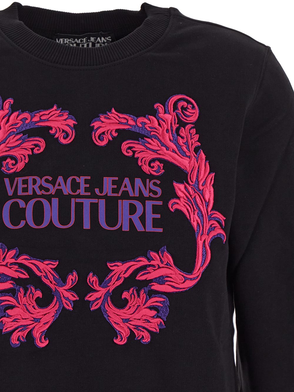 Versace Barocco Logo-Print Cotton Sweatshirt