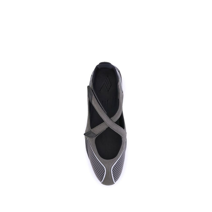 The Attico Gray Polyethylene Ballet Flats
