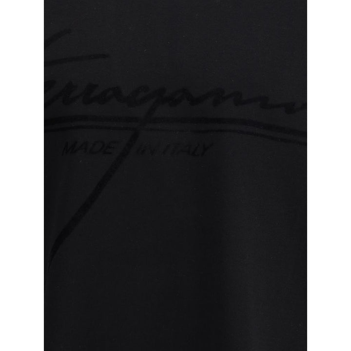 Ferragamo Black Cotton T-Shirt