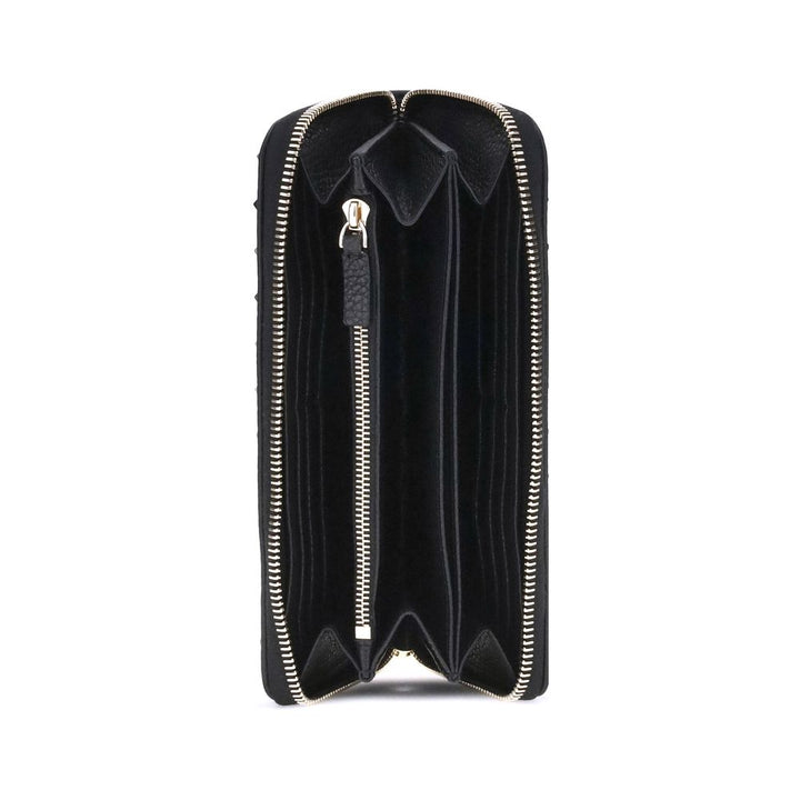 Valentino Garavani Black Calf Leather Bos Taurus Wallet