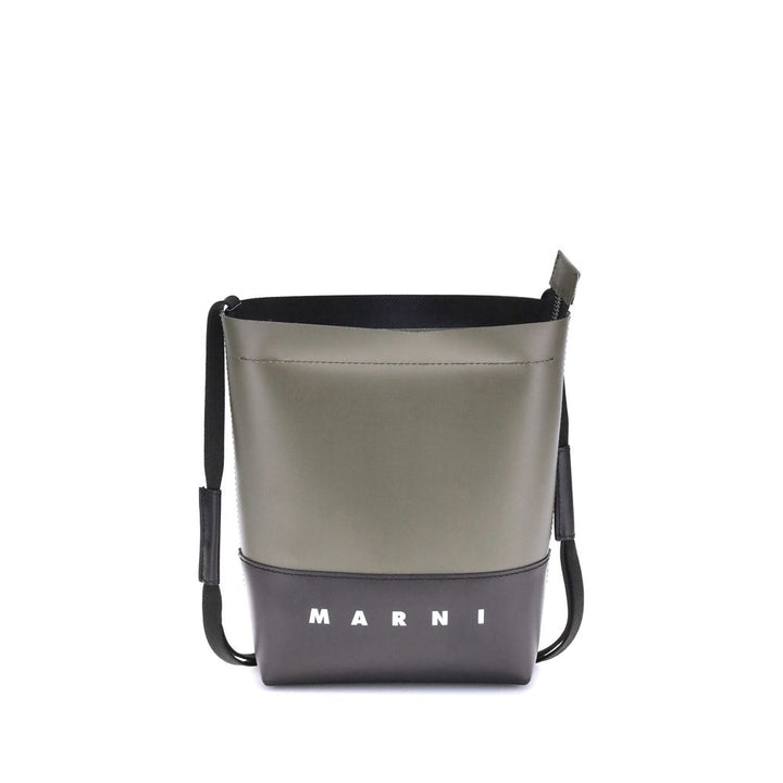 Marni Bicolor Polyester Shoulder Bag