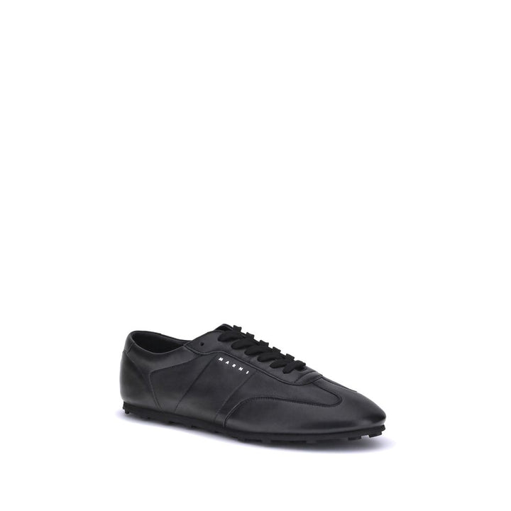 Marni Black Calf Leather Bos Taurus Athletic Sneakers