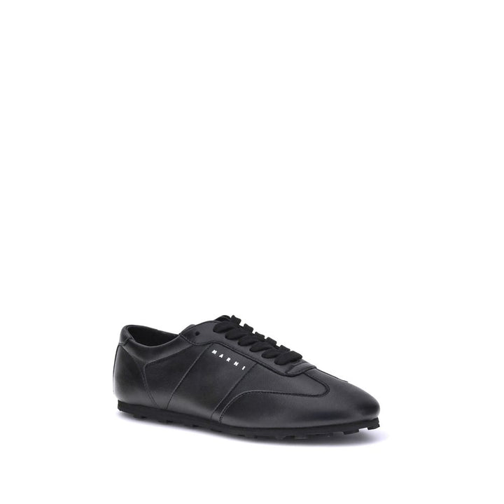 Marni Black Calf Leather Bos Taurus Athletic Sneakers