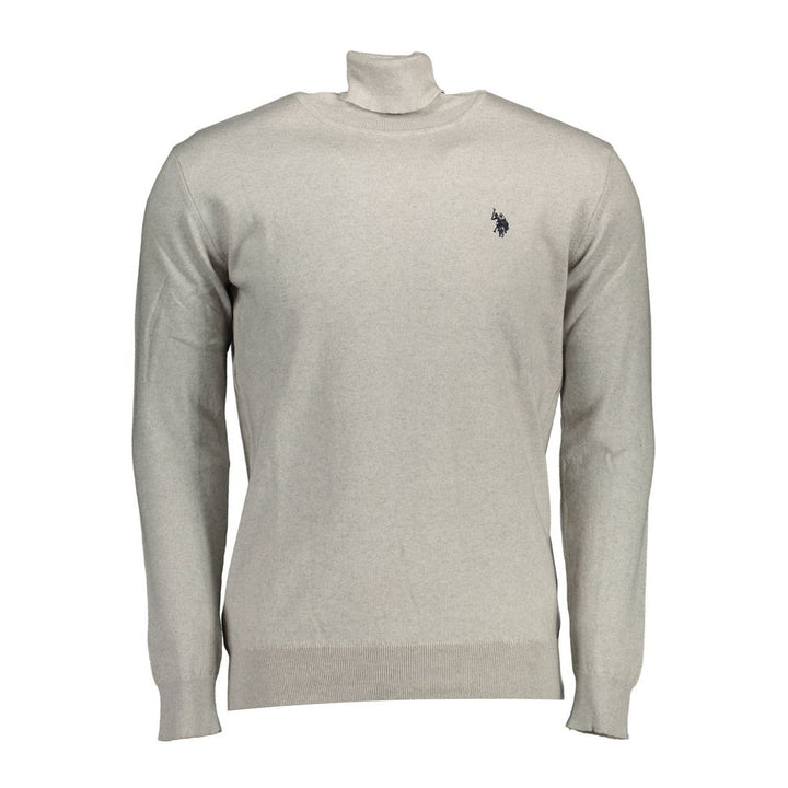 U.S. POLO ASSN. Gray Cotton Men's Sweater