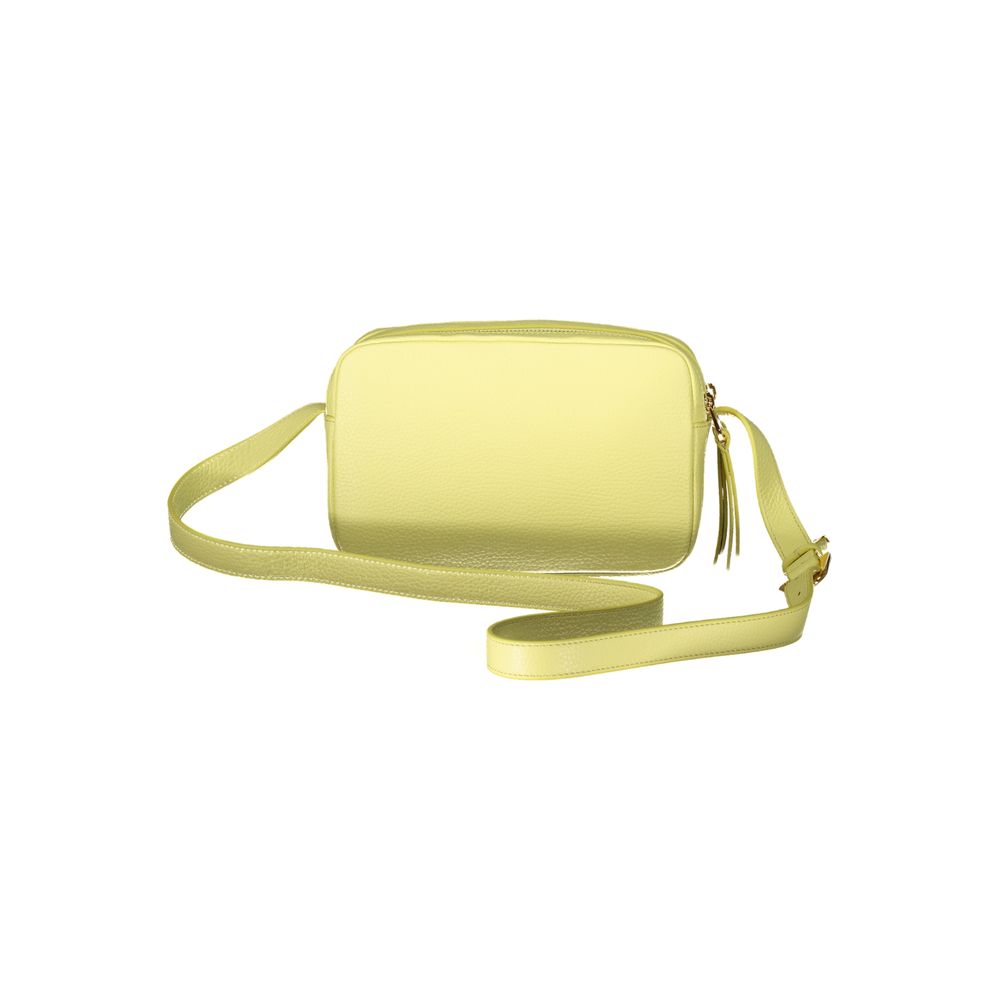 Coccinelle Yellow Leather Shoulder Bag