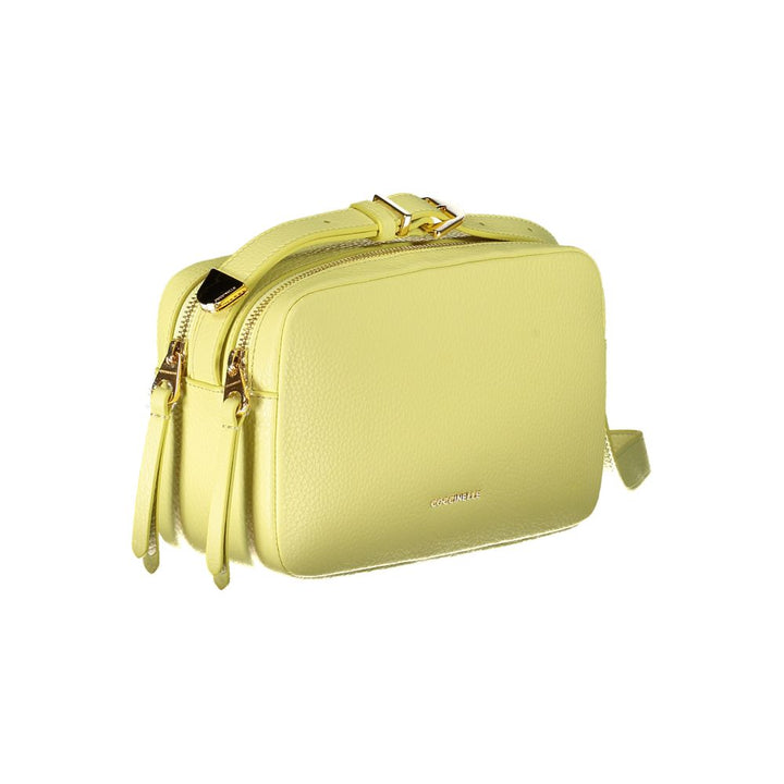 Coccinelle Yellow Leather Shoulder Bag