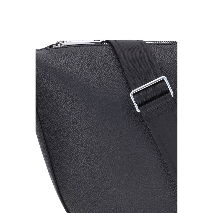 Fendi Black Calf Leather Bos Taurus Shoulder Bag