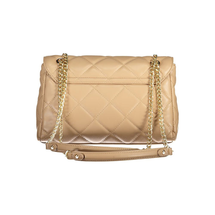 Mario Valentino Beige Polyurethane Women Shoulder Bag