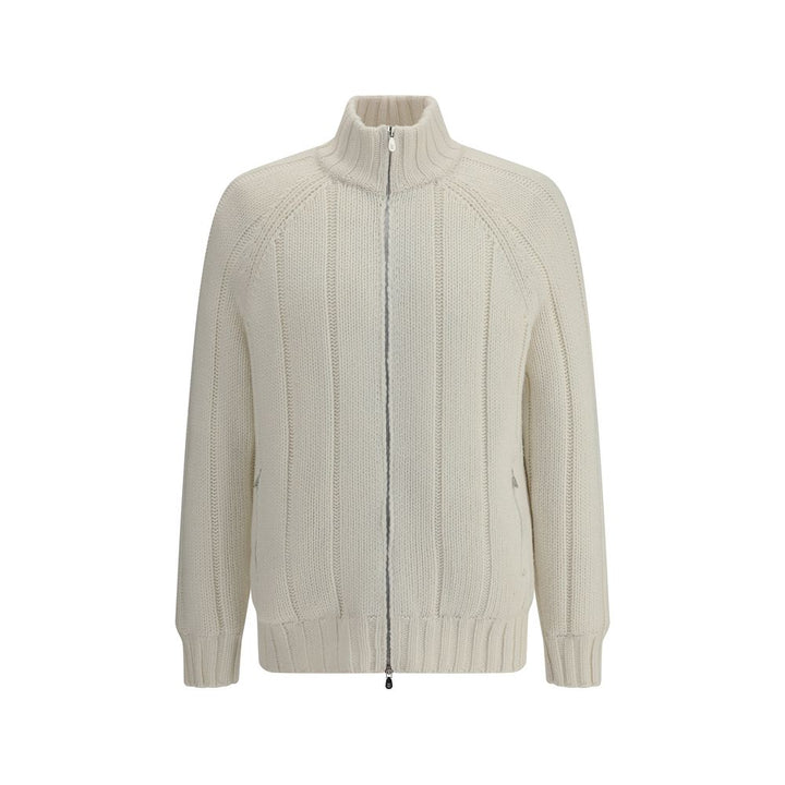 Brunello Cucinelli White Cashmere Coat