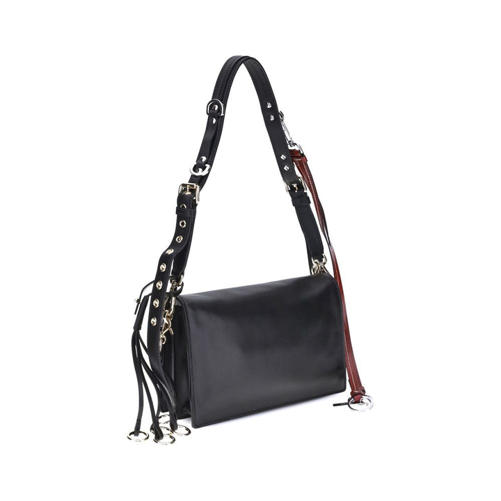 Prada Black Calf Leather Bos Taurus Shoulder Bag