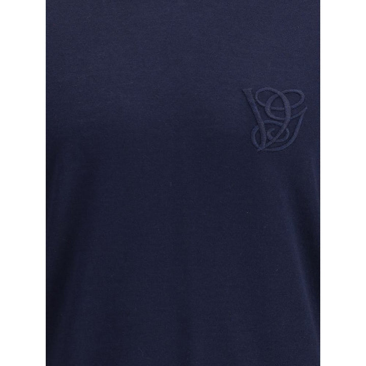 Valentino Blue Fleece Wool Turtleneck