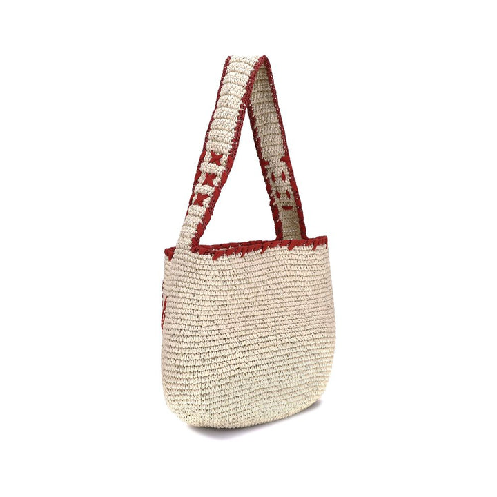 Marni Beige Raffia Shoulder Bag