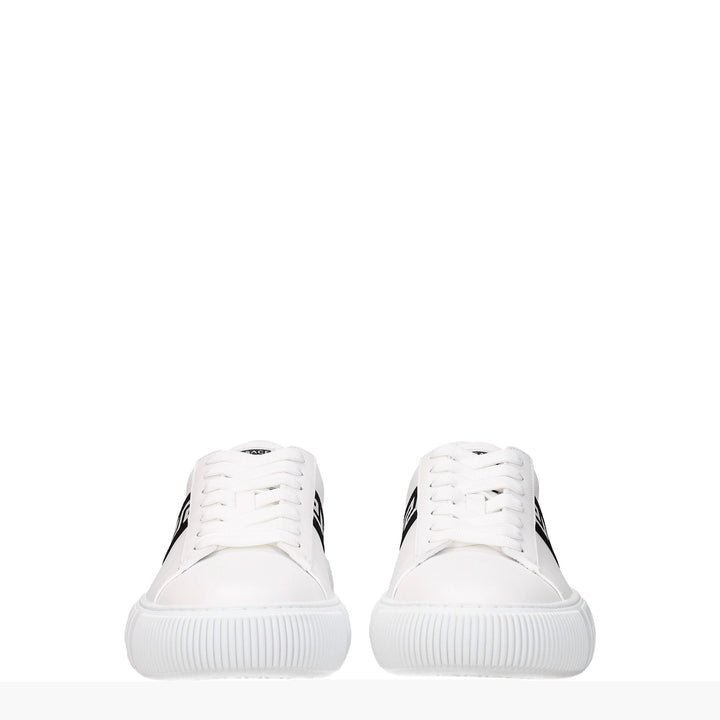 Versace White Leather Sneakers