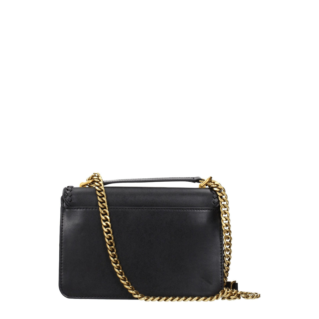 Michael Kors Black Leather Shoulder Bag