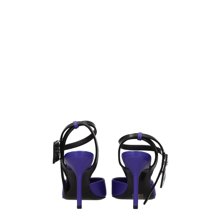 Off-White Purple Leather Pumps