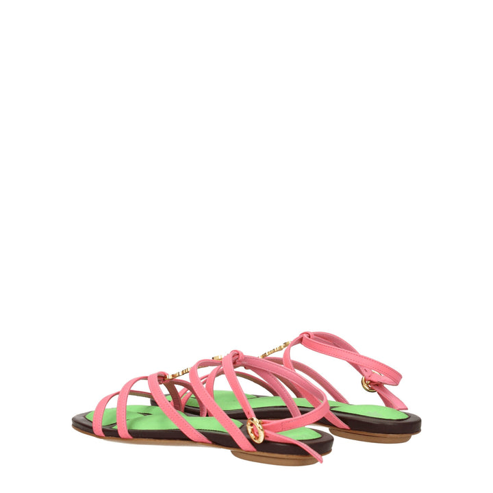 Jacquemus Pink Leather Sandals