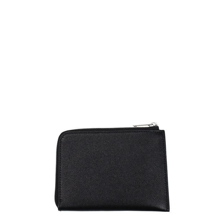 Palm Angels Black Leather Cardholder