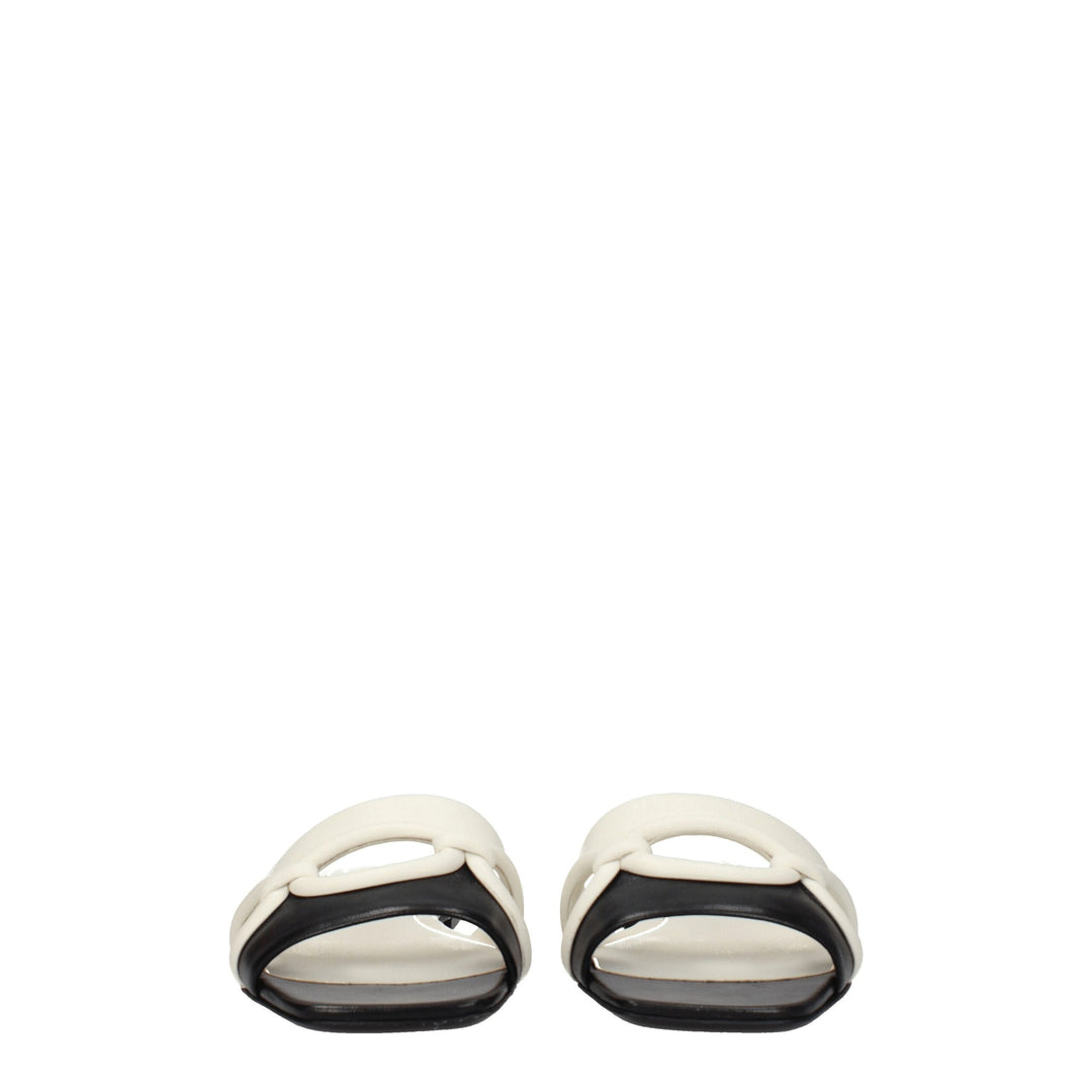 Valentino Garavani Black Leather Slippers
