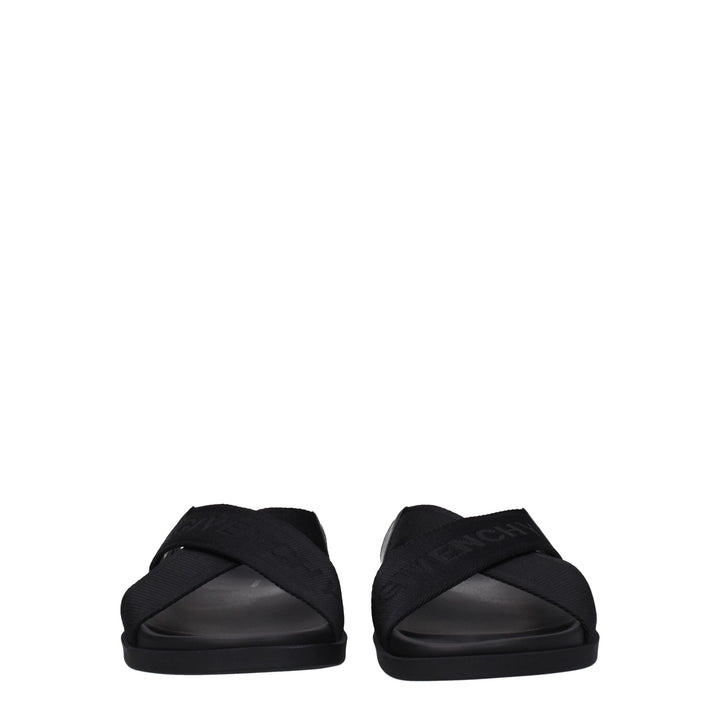 Givenchy Black Fabric Slippers