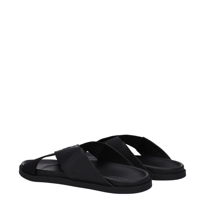Givenchy Black Fabric Slippers