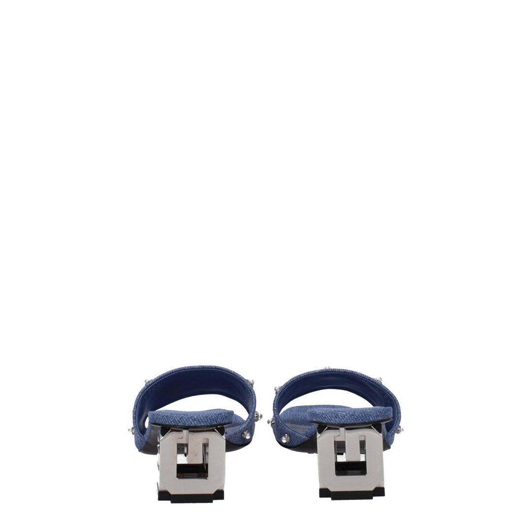 Givenchy Blue Fabric Sandals