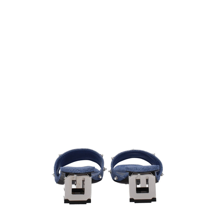 Givenchy Blue Fabric Sandals