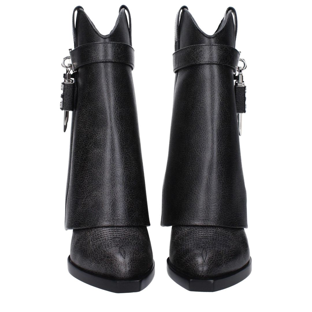 Givenchy Black Leather Ankle Boots