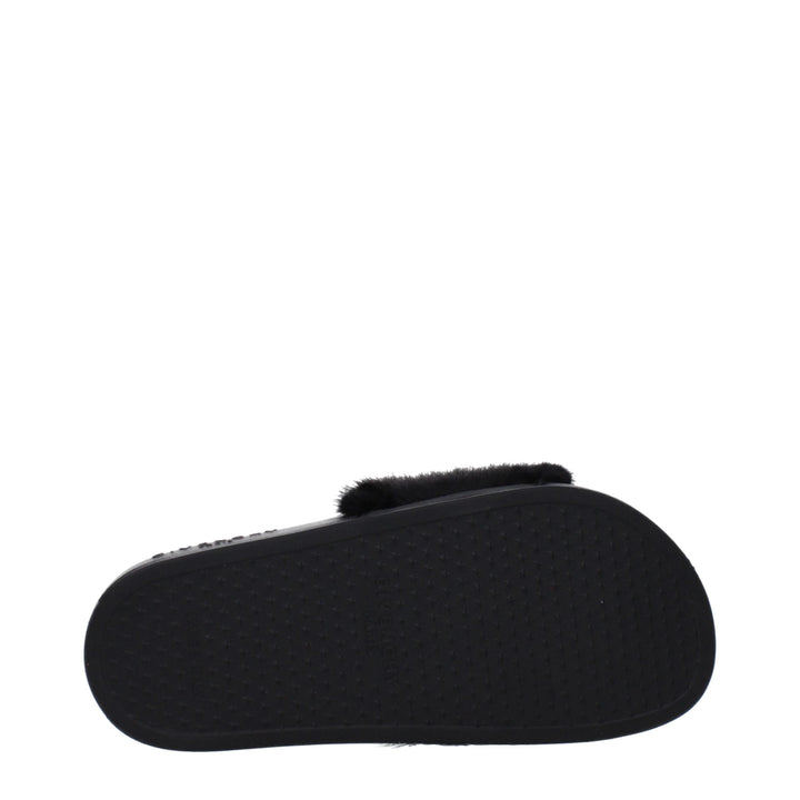 Givenchy Black Cotton Slippers