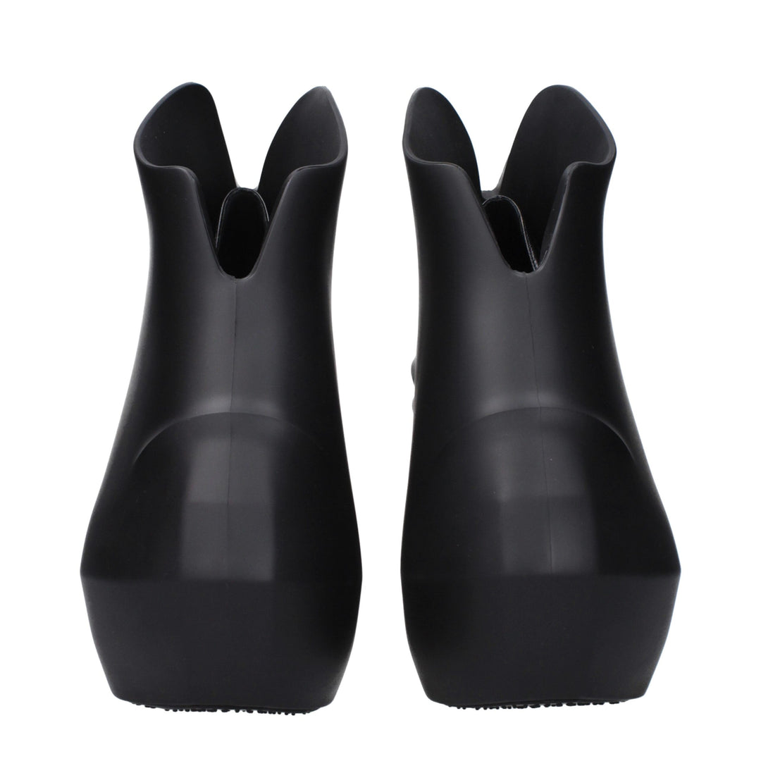 Givenchy Black Cotton Wedge Sandals