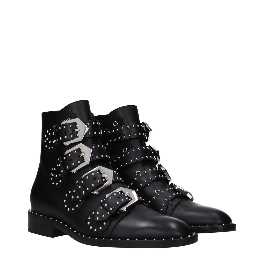 Givenchy Black Leather Ankle Boots