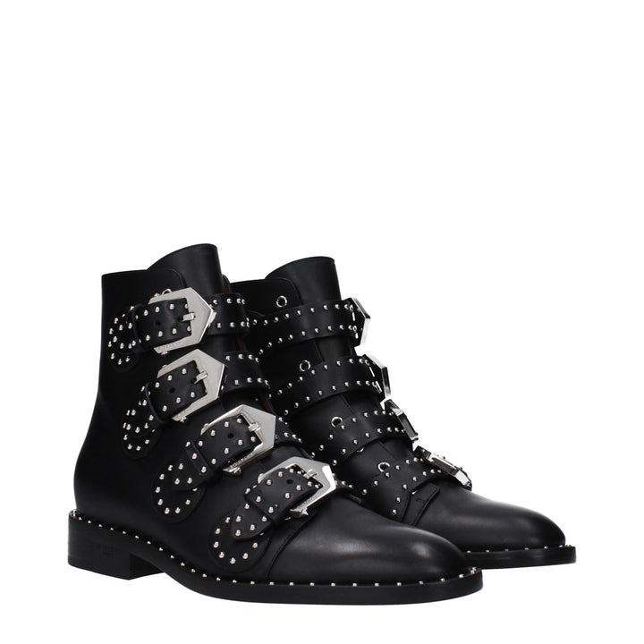 Givenchy Black Leather Ankle Boots