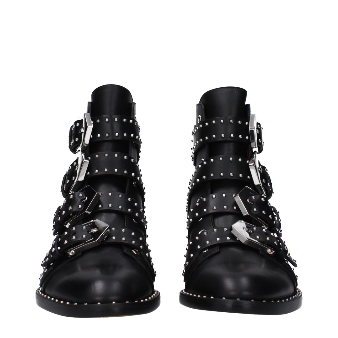 Givenchy Black Leather Ankle Boots