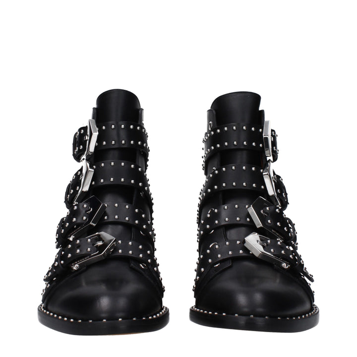 Givenchy Black Leather Ankle Boots