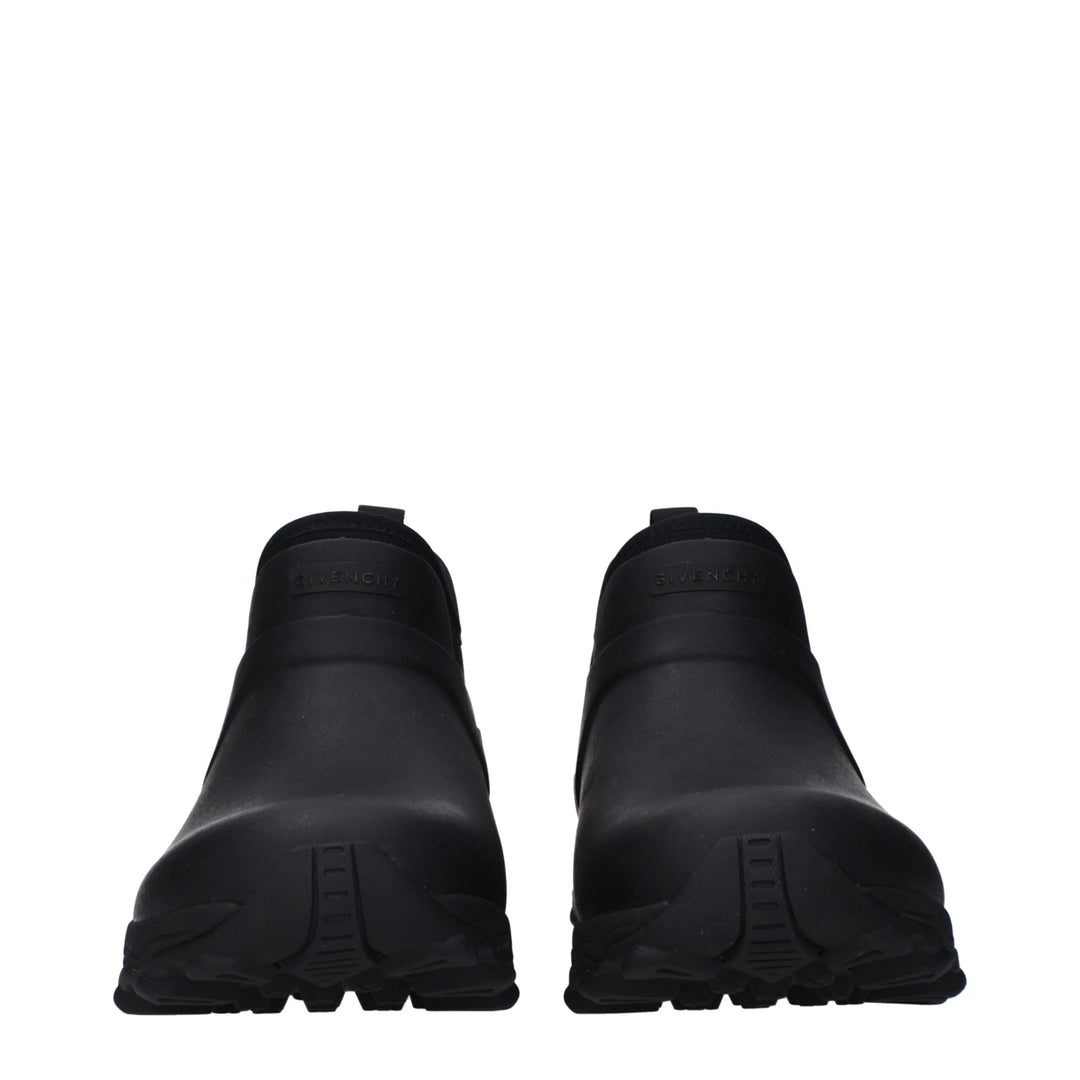 Givenchy Black Cotton Ankle Boots