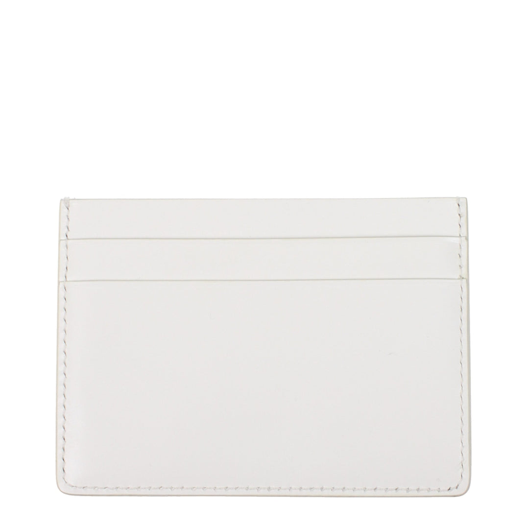 Jil Sander White Leather Cardholder