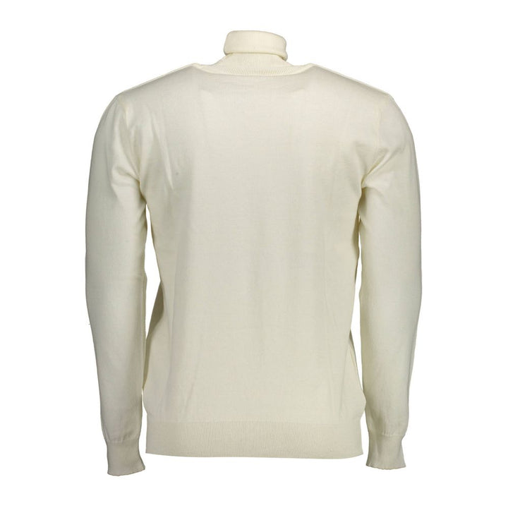 U.S. POLO ASSN. White Cotton Men's Sweater