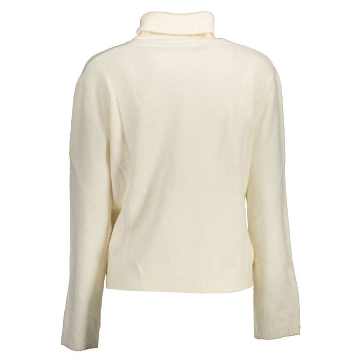 U.S. POLO ASSN. White Acrylic Women Sweater