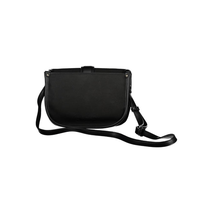 La Martina Black Polyurethane Women Shoulder Bag