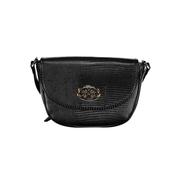 La Martina Black Polyurethane Women's Shoulder Bag