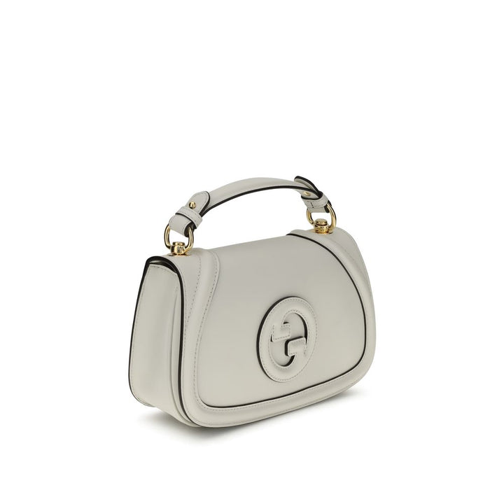 Gucci White Calf Leather Bos Taurus Handbag