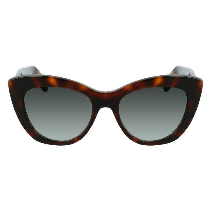 Salvatore Ferragamo Brown Acetate Sunglasses