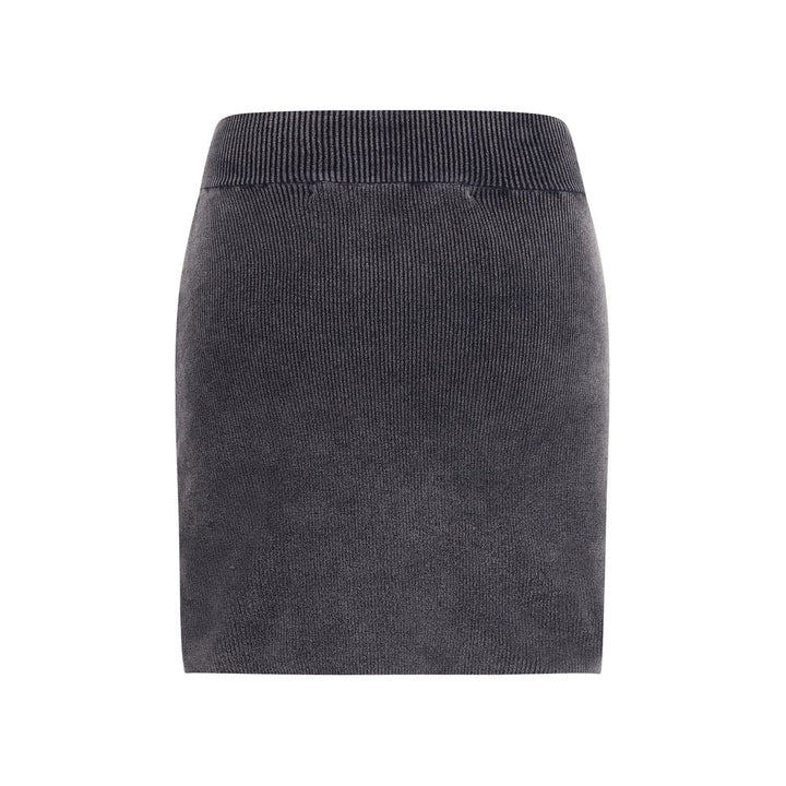 Alexander Wang Gray Cotton Mini Skirt