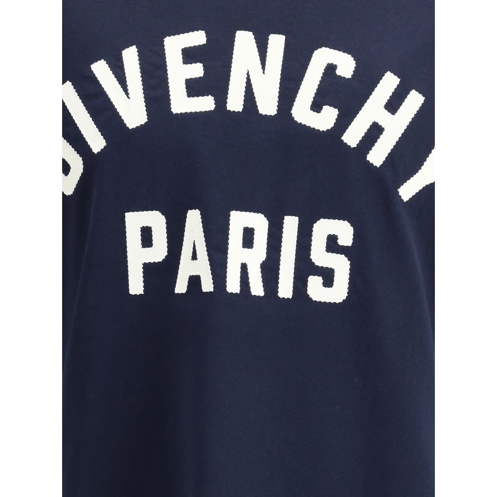 Givenchy Blue Cotton T-Shirt