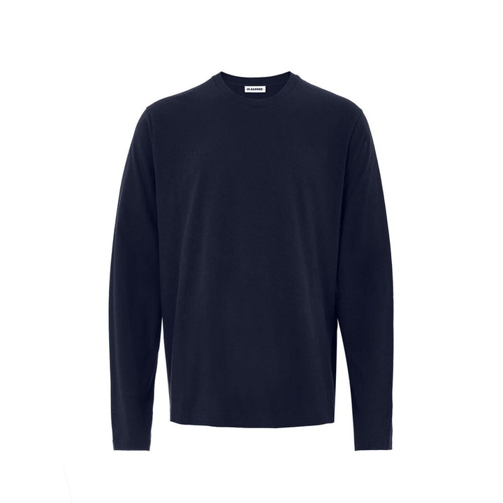 Jil Sander Blue Cotton T-Shirt