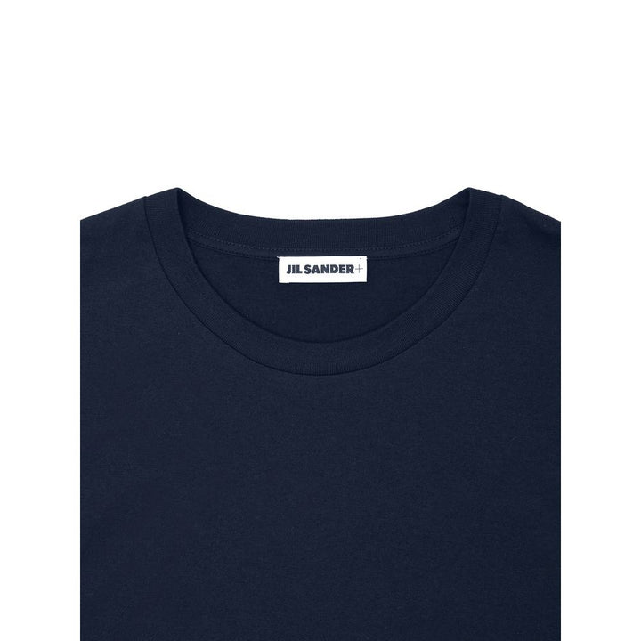 Jil Sander Blue Cotton T-Shirt